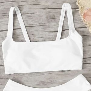 White bikini top